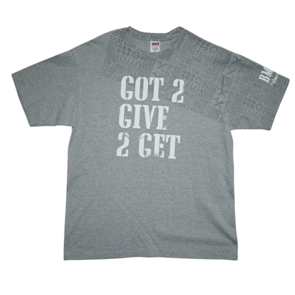 Vintage Boost Mobile Rockcorps Got 2 Give 2 Get Graphic Tee Size Xl Anvil